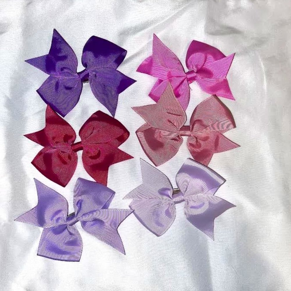 Purple Medium Bows